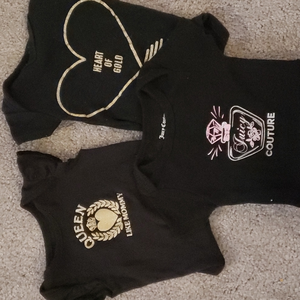 𝅺♥️ 3/$25Baby Girls onsies juicy Couture